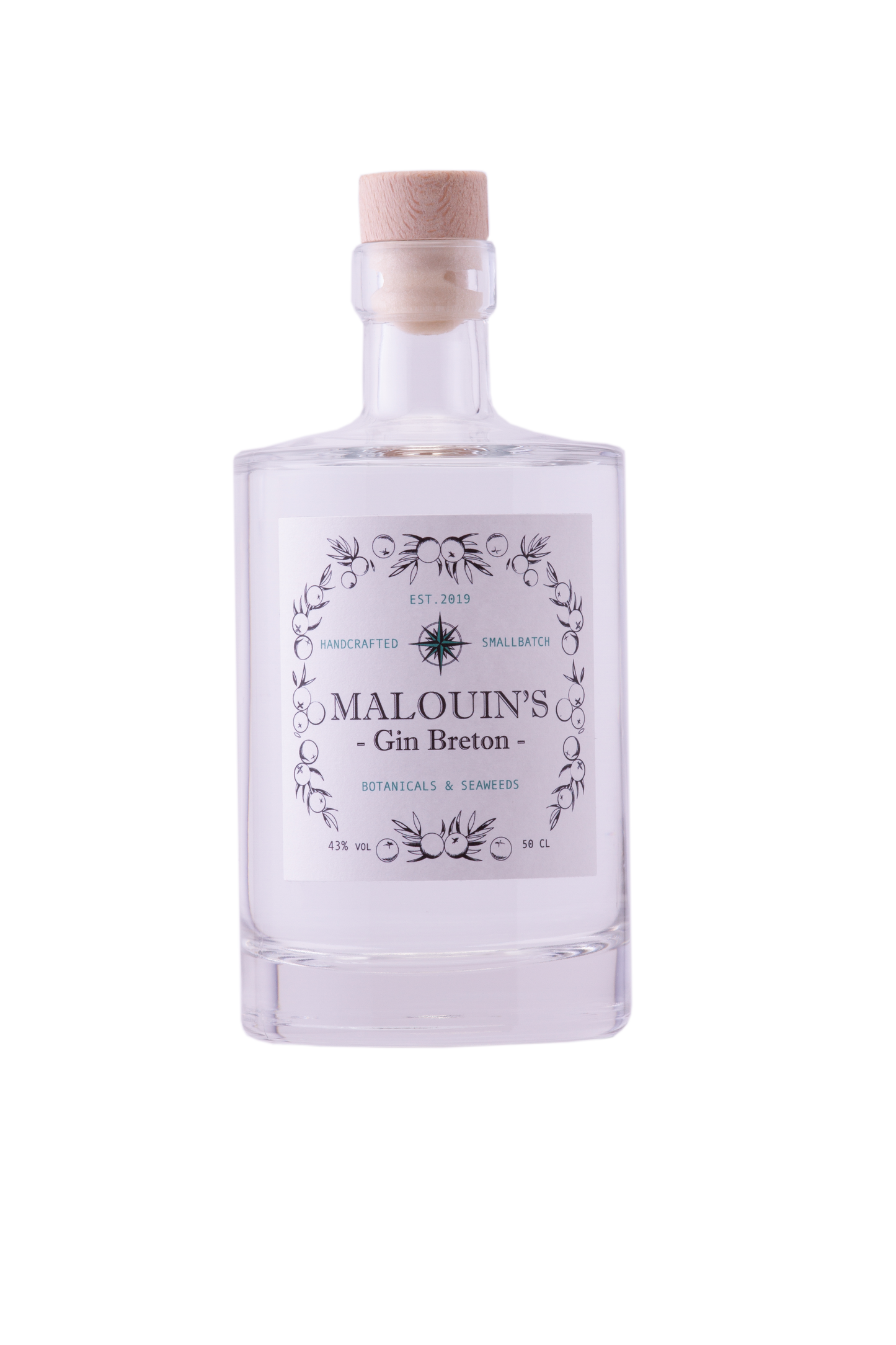 Malouin's Dry Gin Breton Algues 50cl + Gin Breton Blé Noir 50cl