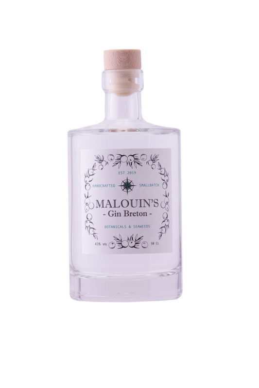 Malouin's Dry Gin Breton Algues 50cl + Gin Breton Blé Noir 50cl