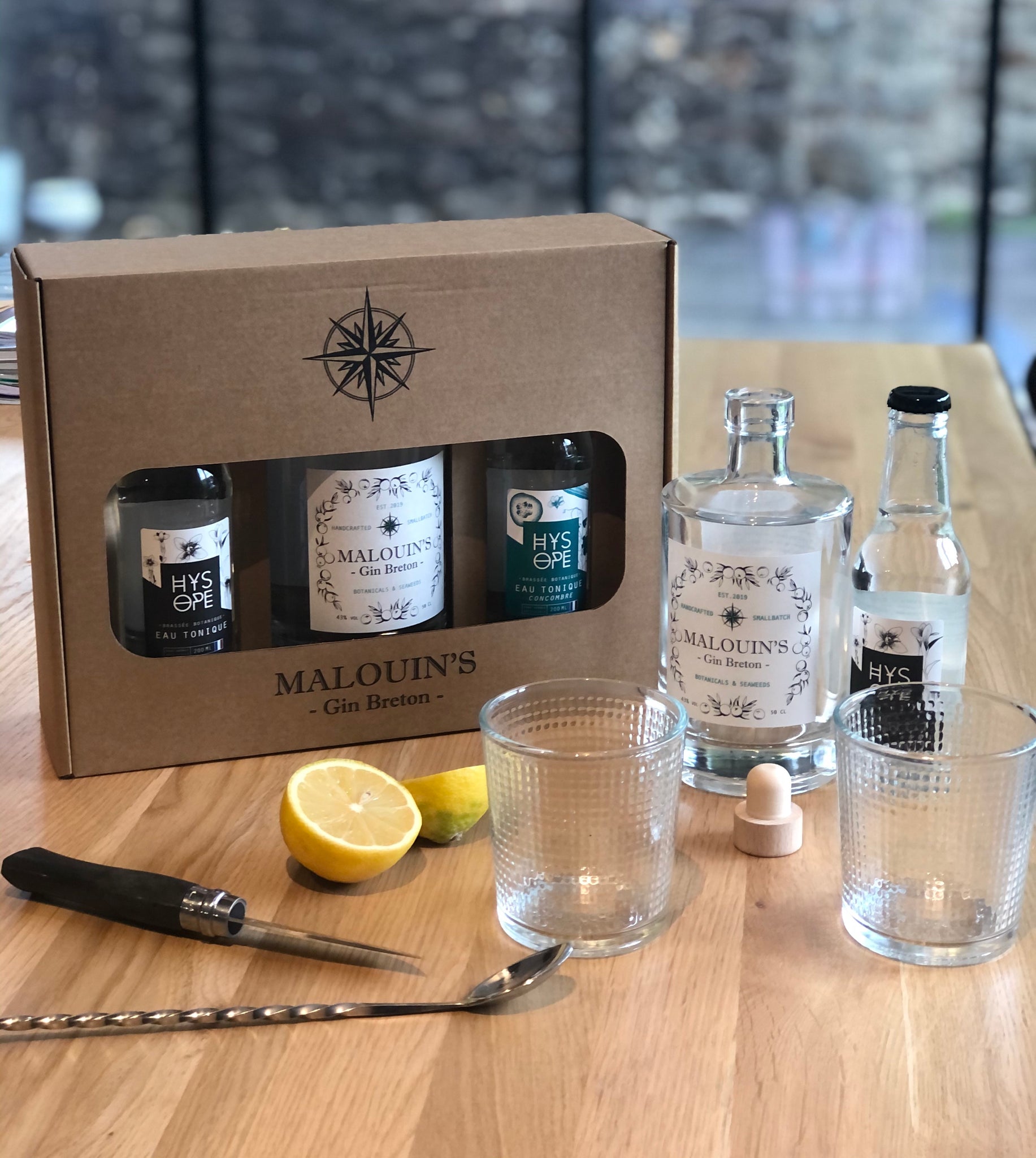 Malouin's Tonic - Coffret Malouin's Gin Breton & Hysope