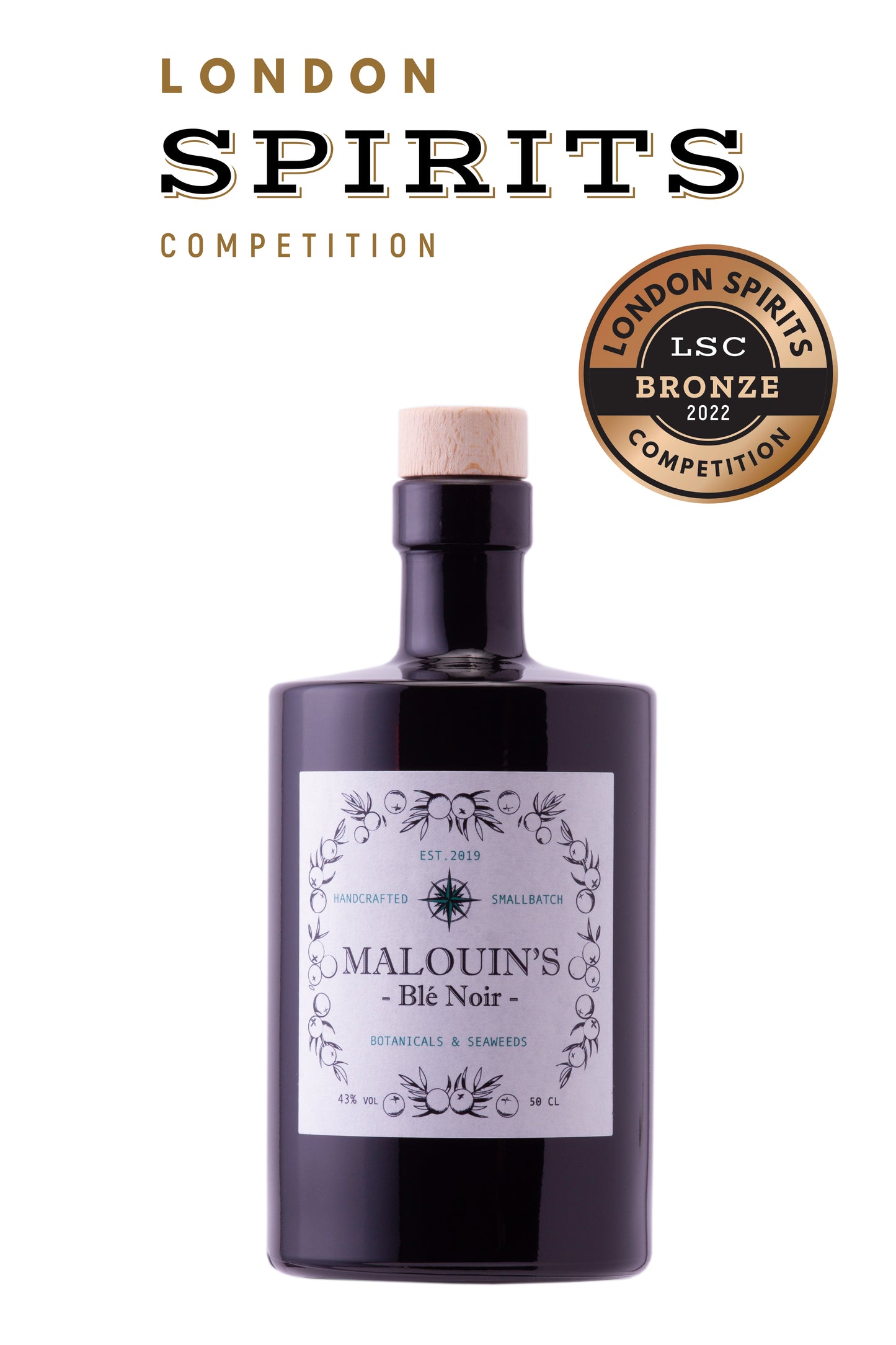 Malouin's Gin Breton Blé Noir - 50cl